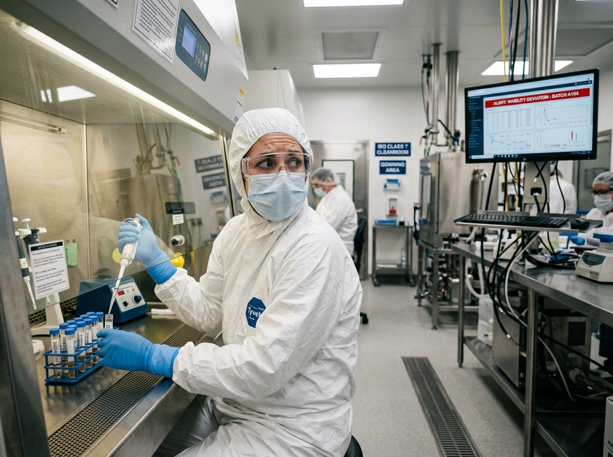 Scientist isolated from computer screens